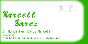 marcell barcs business card